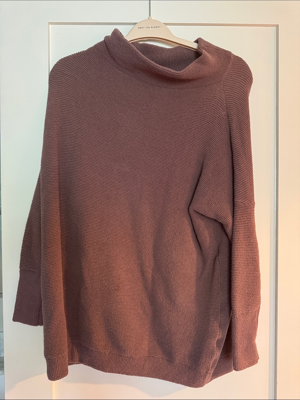 Free people Relaxed Funnel Neck Sweater - Mauve (runs large)